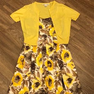 Maggy London Sundress and Cardigan Bundle